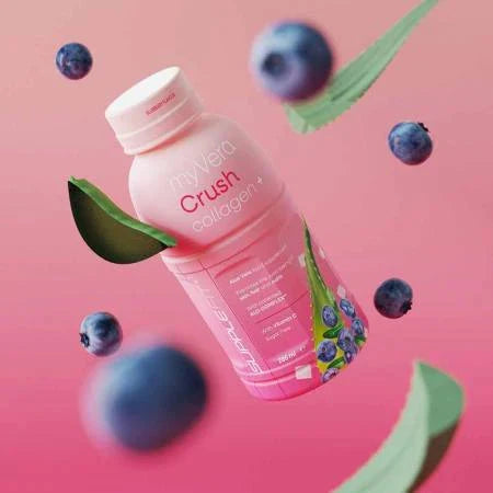 MYVERA CRUSH Collagen+ – Boisson Beauté & Jeunesse de la Peau | 6 x 285 ml