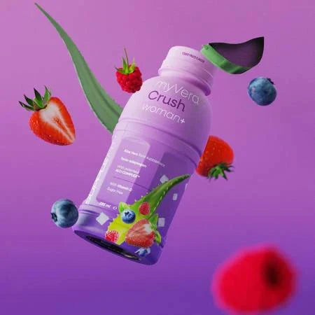 MYVERA CRUSH Woman+ – Boisson Vitalité & Équilibre Féminin | 6 x 285 ml