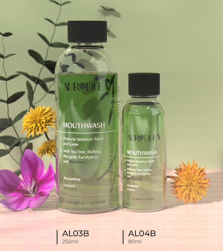 Bain de bouche à l’Aloe Vera 250 ml | Enrichi en Tea Tree, Mauve, Calendula et Eucalyptus