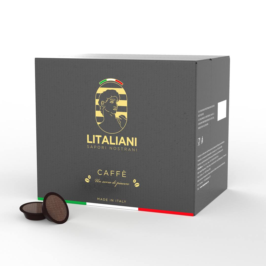 CAFÉ EN CAPSULES COMPATIBLES DOLCE GUSTO – MISCELA BLEU DÉCAFÉINÉ – 50 CAPSULES