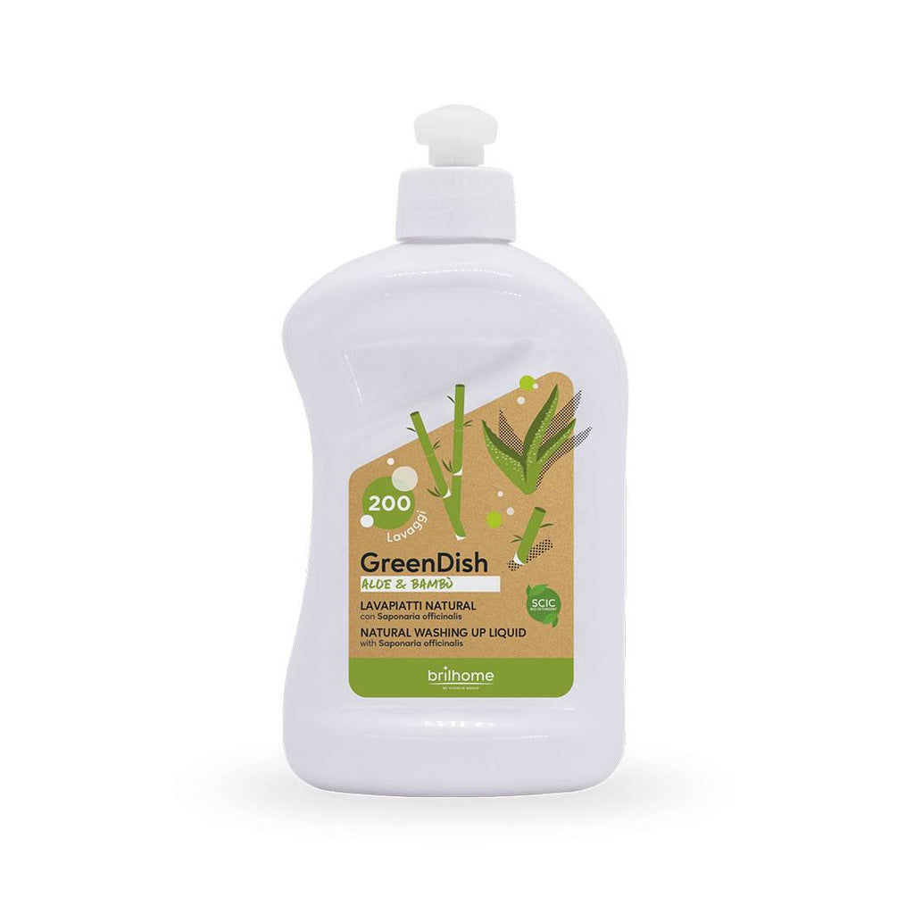 GreenDish « Aloe & Bambou » – Liquide vaisselle naturel à la saponaire officinale