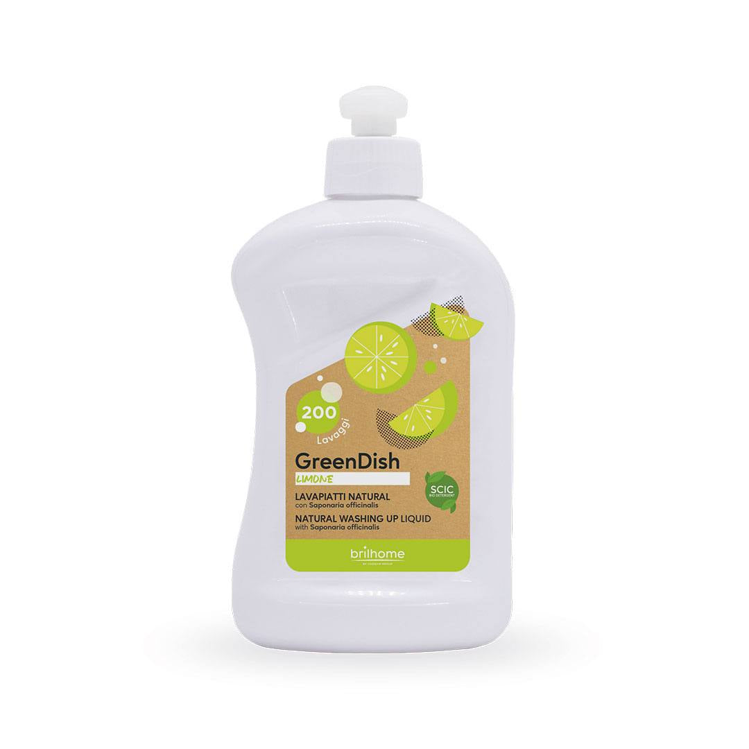 GreenDish « Citron » – Liquide vaisselle naturel à la saponaire officinale