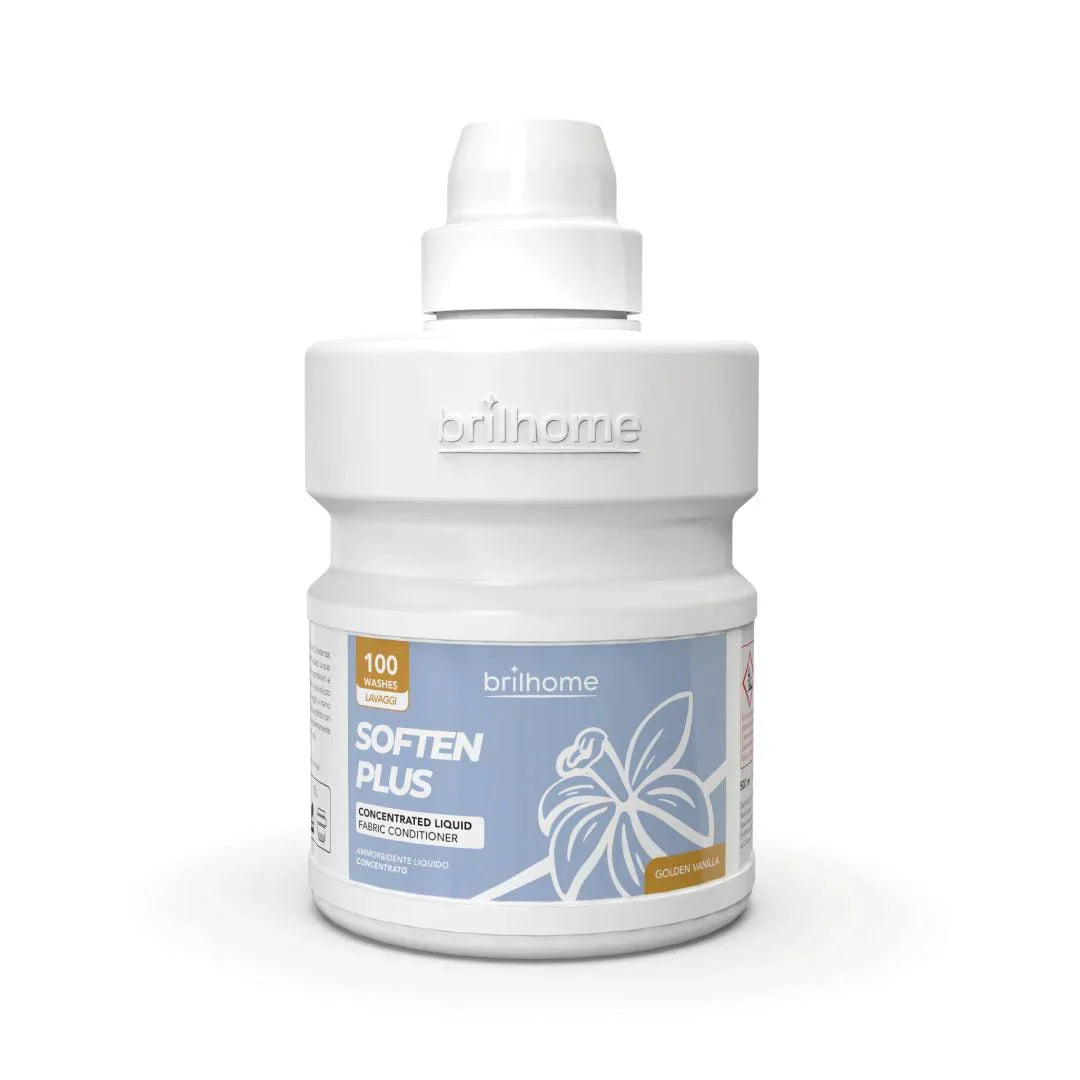 SOFTEN PLUS® | Cœur de Vanille & Fleurs d'Or Adoucissant liquide concentré — Formule 100% Végane