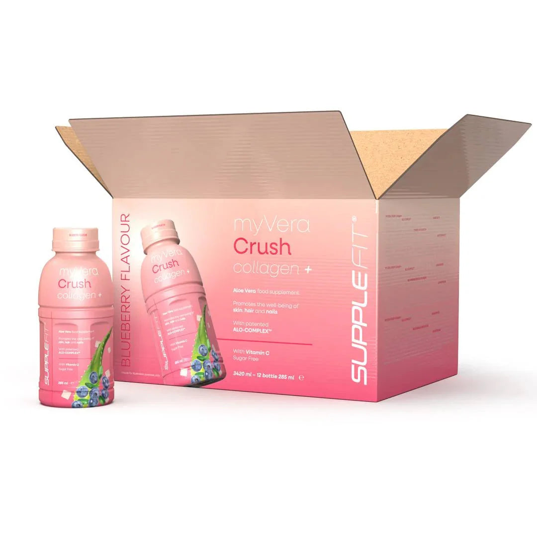 MYVERA CRUSH Collagen+ – Boisson Beauté & Jeunesse de la Peau | 12 x 285 ml