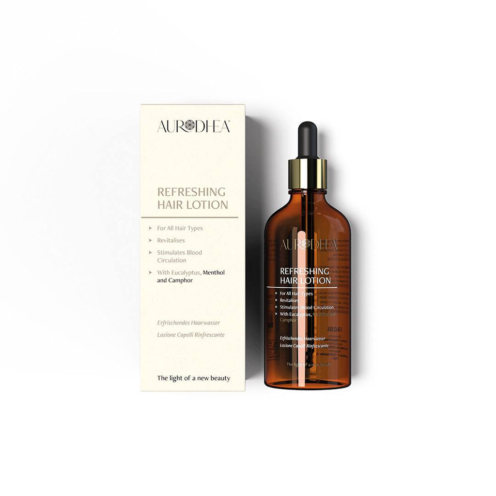 Lotion rafraîchissante pour cheveux au menthol et camphre