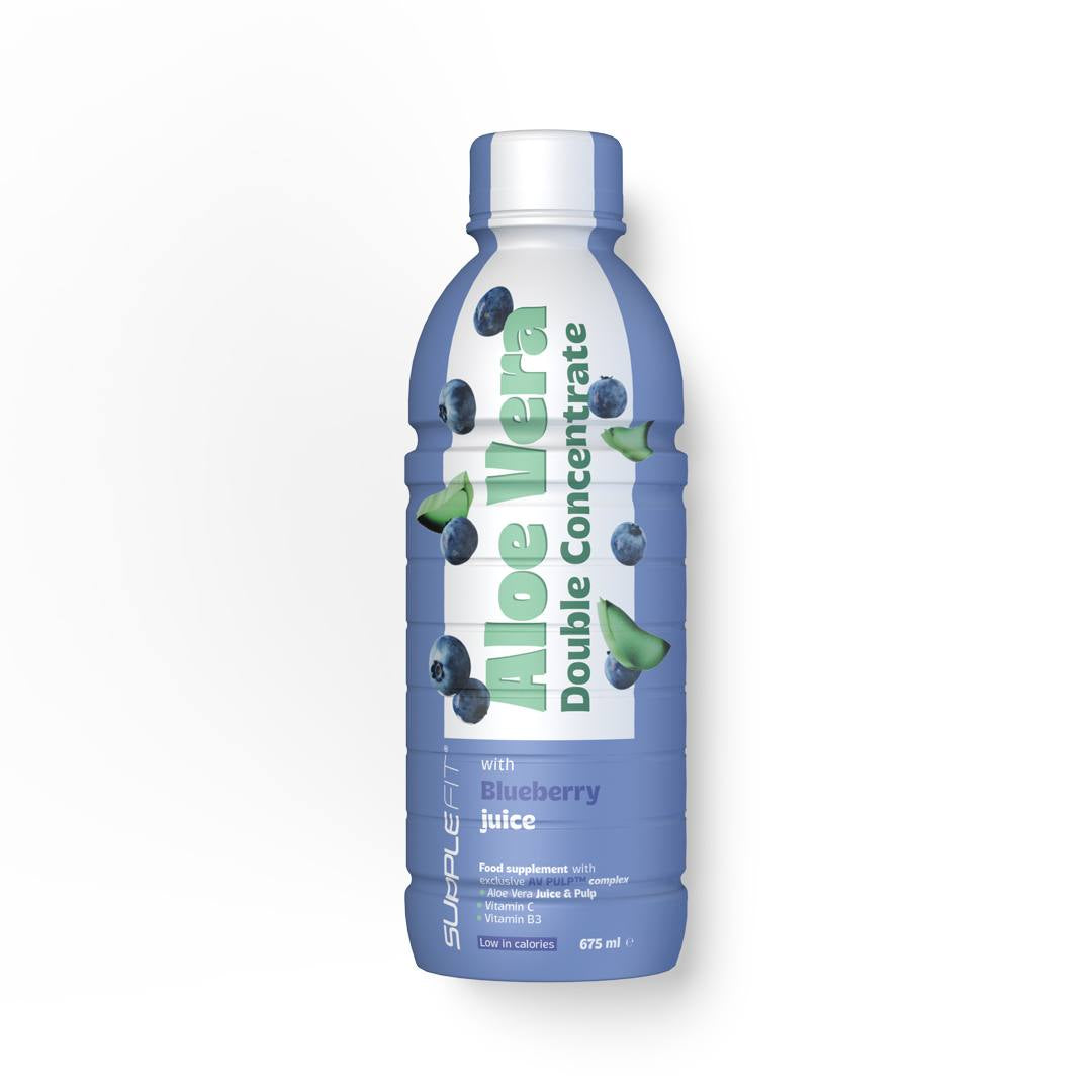 ALOE VERA – Jus et pulpe avec jus de myrtille – 675 ml