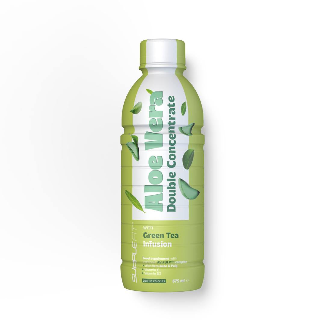 ALOE VERA – Jus et pulpe avec thé vert – 675 ml