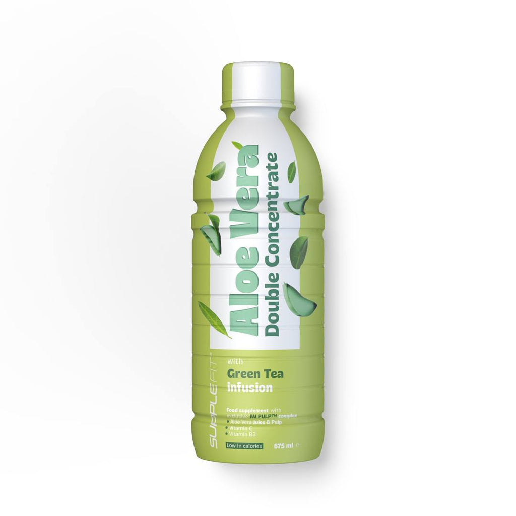 ALOE VERA – Jus & pulpe avec thé vert – 675 ml
