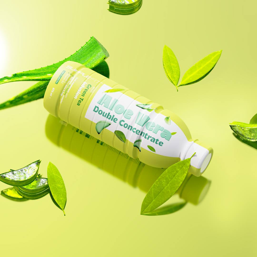 ALOE VERA – Jus et pulpe avec thé vert – 675 ml