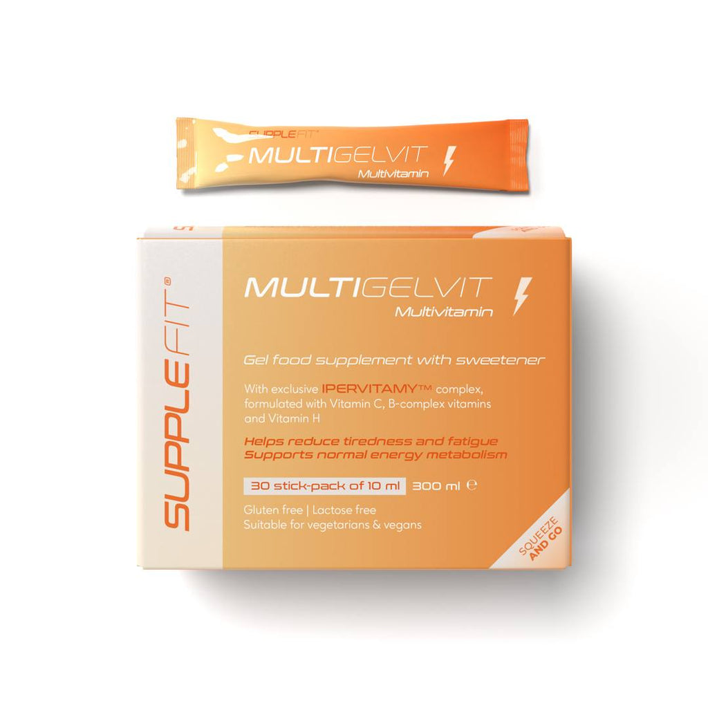 MULTIGELVIT – Complément alimentaire multivitaminé en gel – 30 sticks de 10 ml